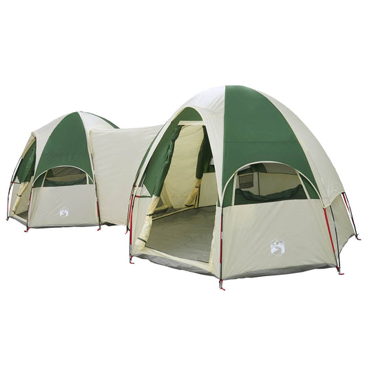 vidaXL Family Tent with Rainfly Water-resistant 14-Person Green