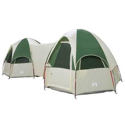vidaXL Family Tent with Rainfly Water-resistant 14-Person Green