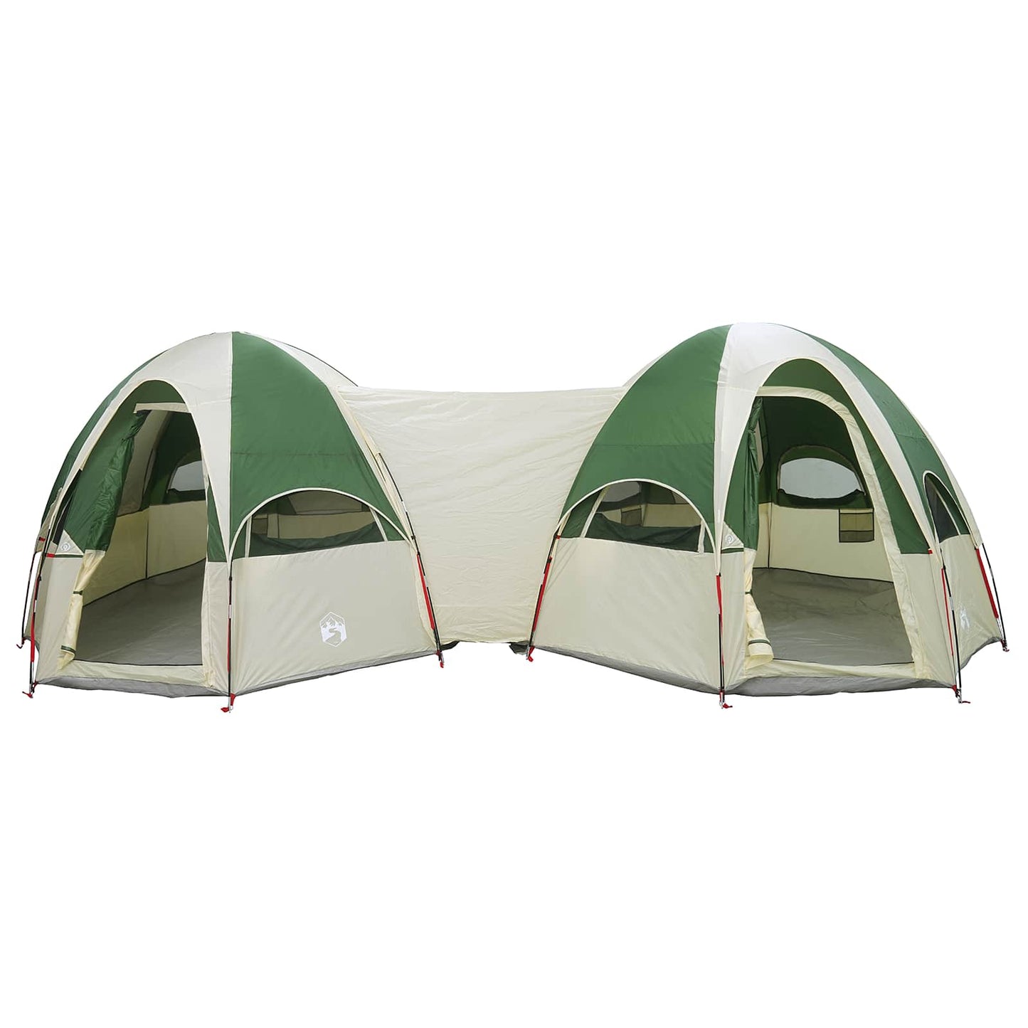 vidaXL Family Tent with Rainfly Water-resistant 14-Person Green