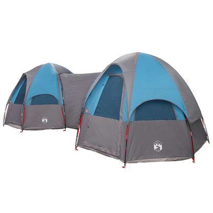 vidaXL Family Tent with Rainfly Water-resistant 14-Person Blue