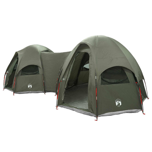 vidaXL Family Tent with Rainfly Water-resistant 14-Person Army Green