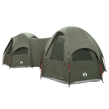 vidaXL Family Tent with Rainfly Water-resistant 14-Person Army Green