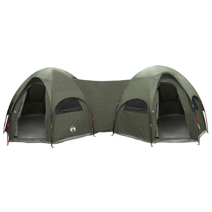 vidaXL Family Tent with Rainfly Water-resistant 14-Person Army Green