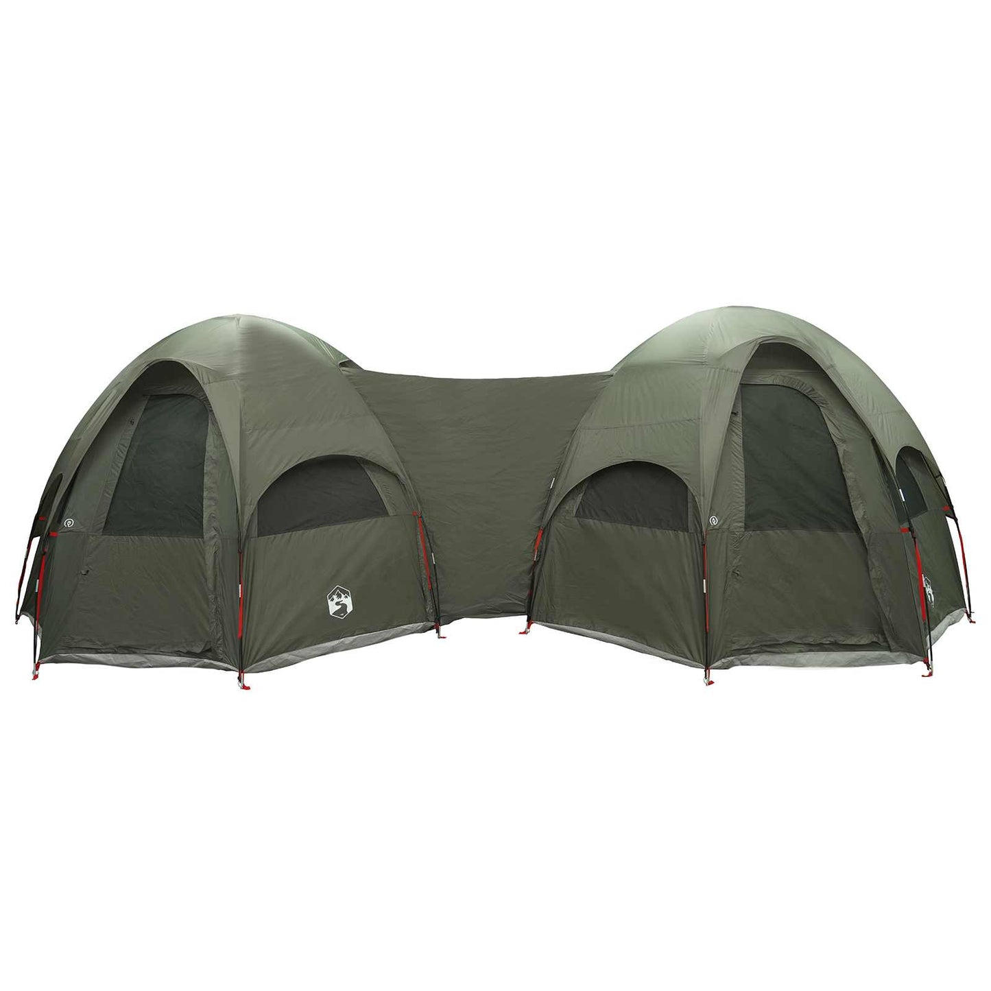 vidaXL Family Tent with Rainfly Water-resistant 14-Person Army Green