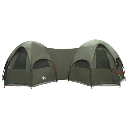 vidaXL Family Tent with Rainfly Water-resistant 14-Person Army Green