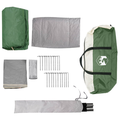 vidaXL Family Tent with Rainfly Water-resistant 6-Person Green