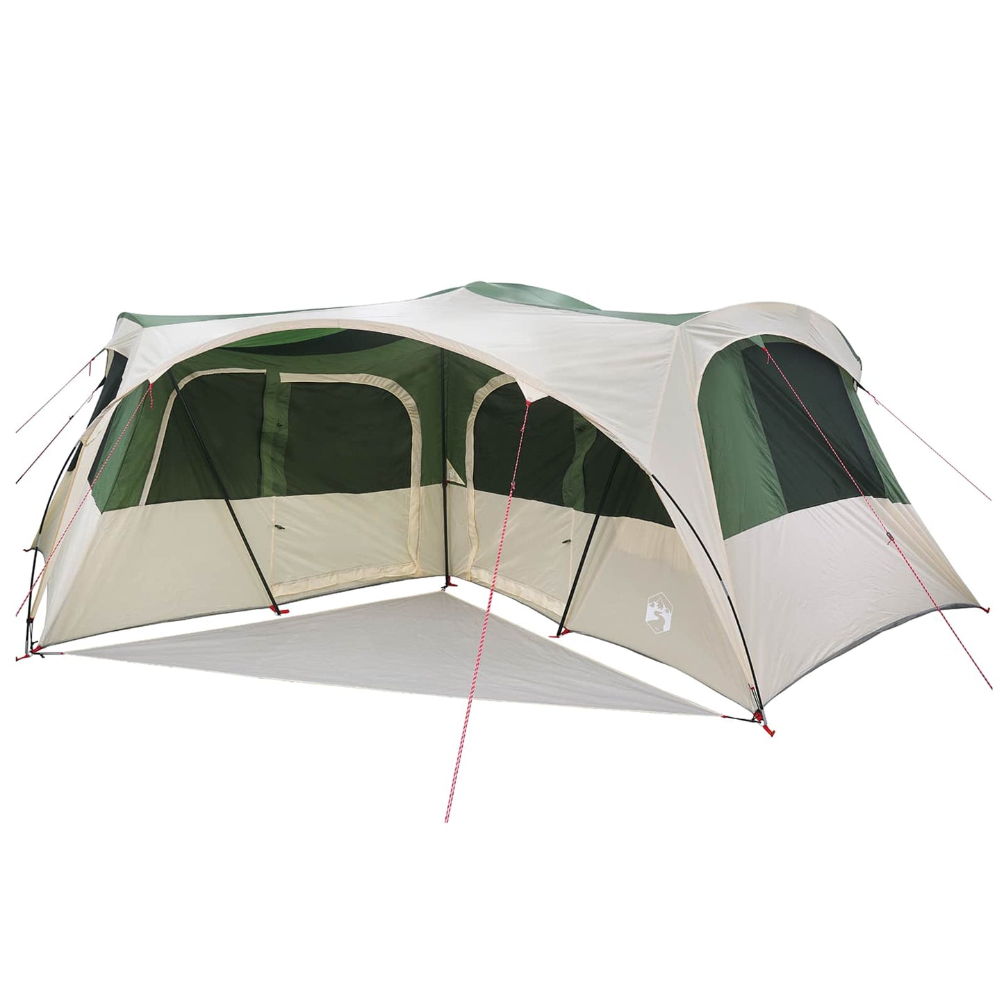 vidaXL Family Tent with Rainfly Water-resistant 6-Person Green