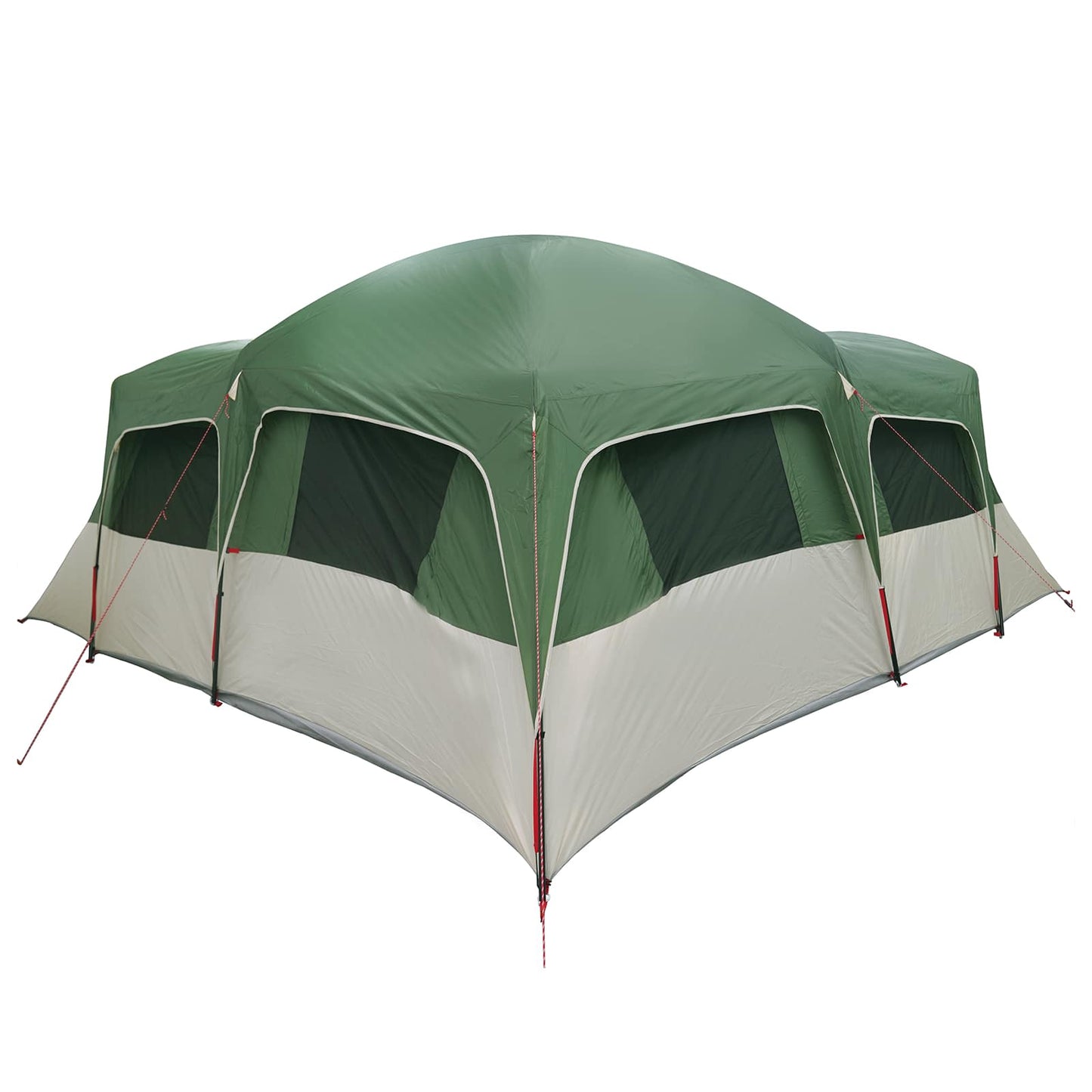 vidaXL Family Tent with Rainfly Water-resistant 6-Person Green