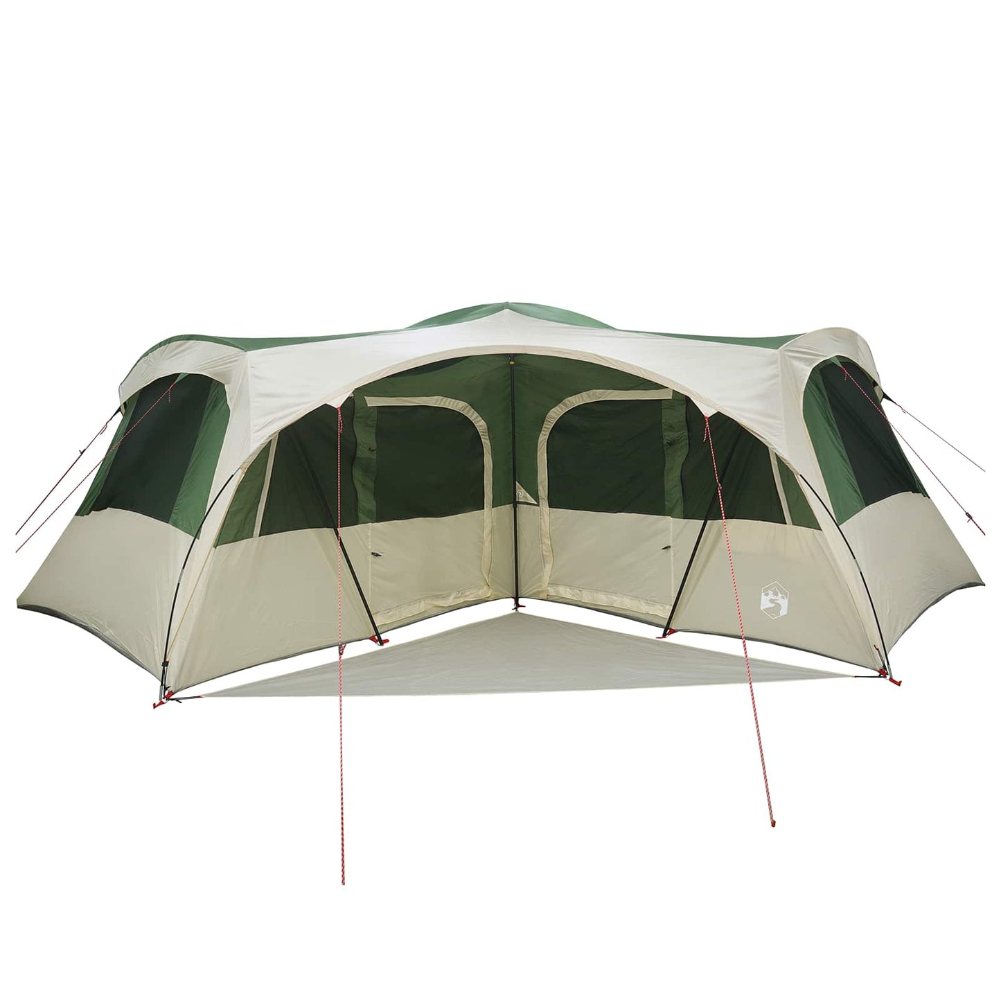 vidaXL Family Tent with Rainfly Water-resistant 6-Person Green