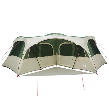 vidaXL Family Tent with Rainfly Water-resistant 6-Person Green