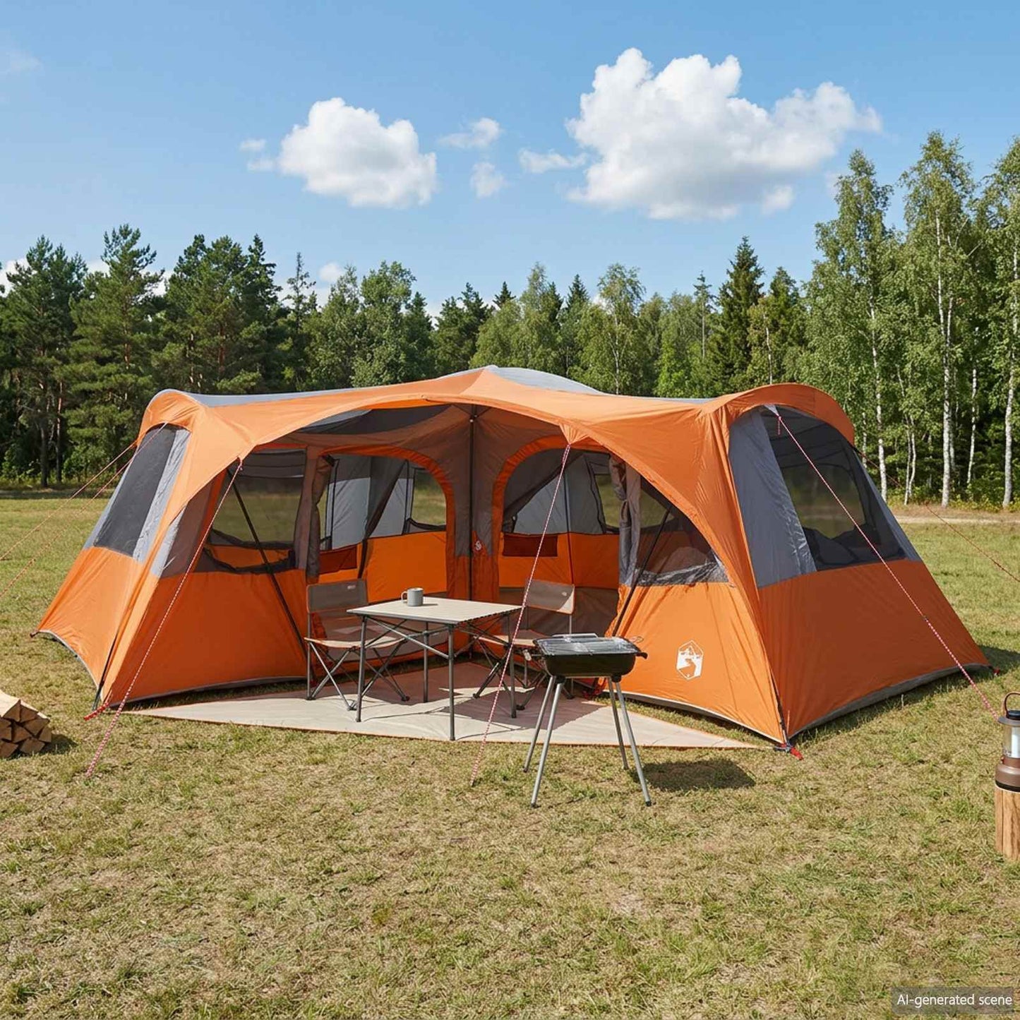 vidaXL Family Tent with Rainfly Water-resistant 6-Person