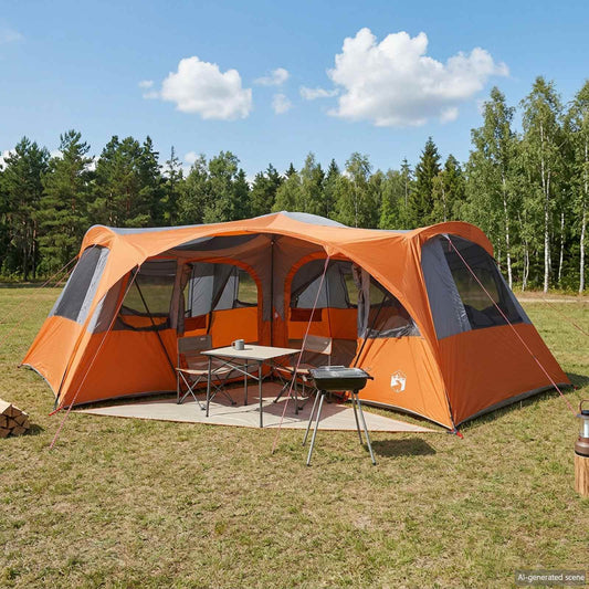 vidaXL Family Tent with Rainfly Water-resistant 6-Person