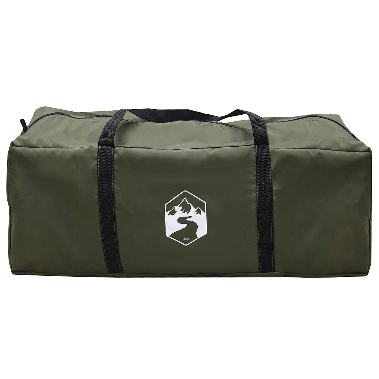 vidaXL Family Tent with Rainfly Water-resistant 6-Person Army Green