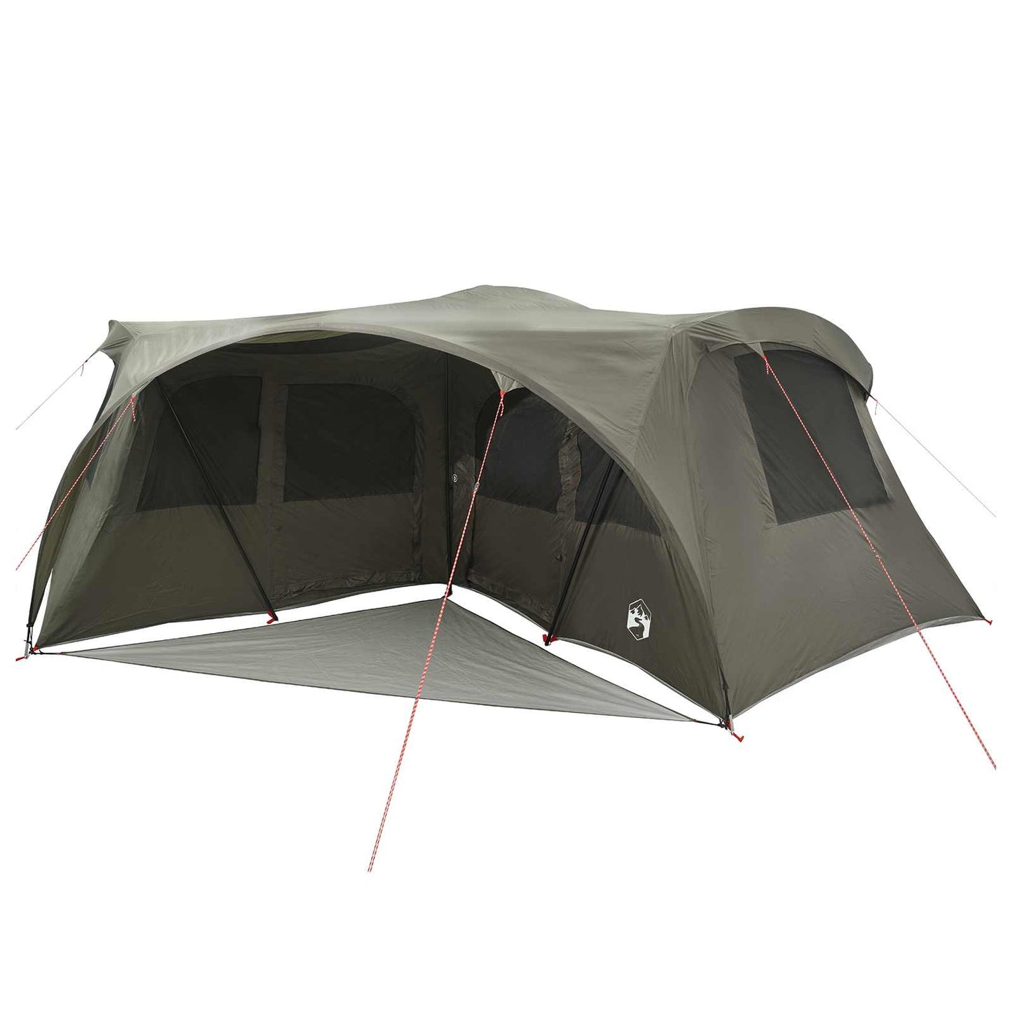 vidaXL Family Tent with Rainfly Water-resistant 6-Person Army Green
