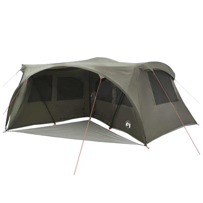 vidaXL Family Tent with Rainfly Water-resistant 6-Person Army Green