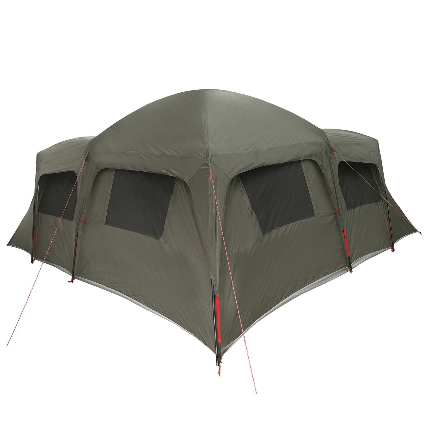 vidaXL Family Tent with Rainfly Water-resistant 6-Person Army Green