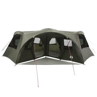 vidaXL Family Tent with Rainfly Water-resistant 6-Person Army Green