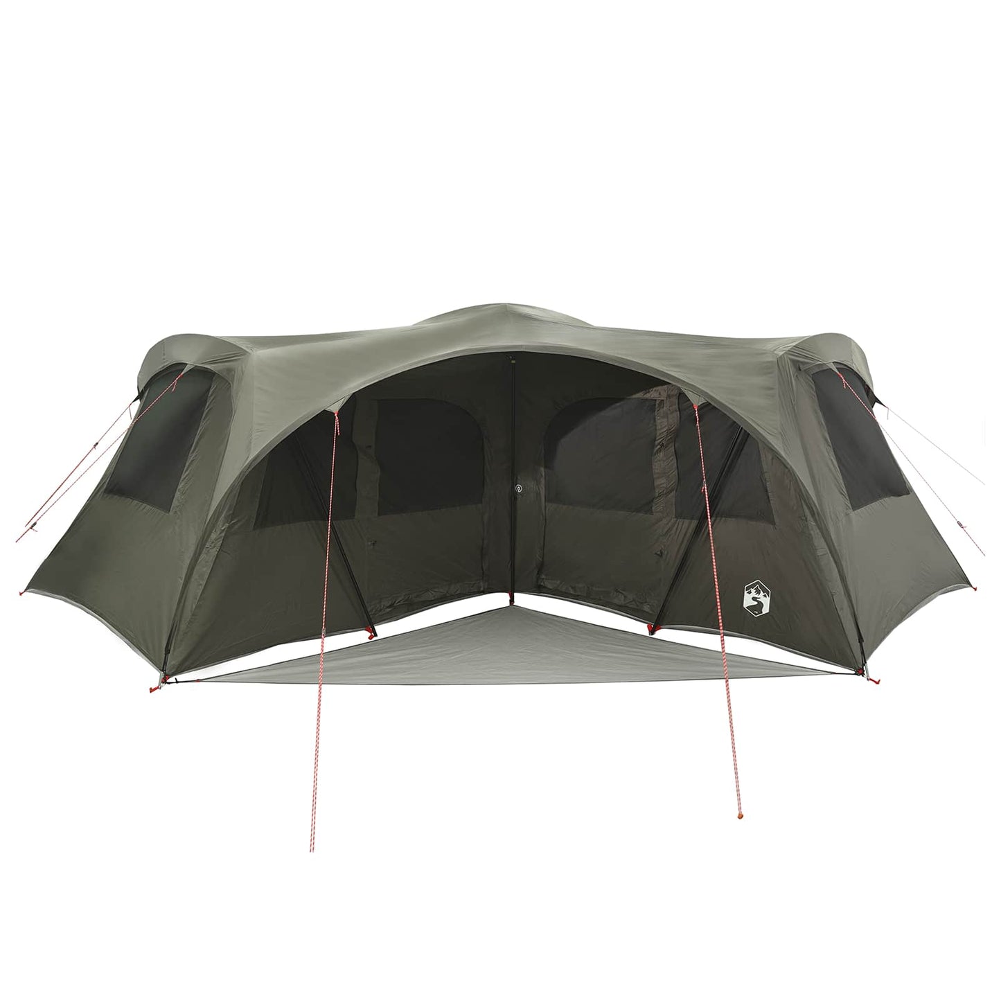 vidaXL Family Tent with Rainfly Water-resistant 6-Person Army Green