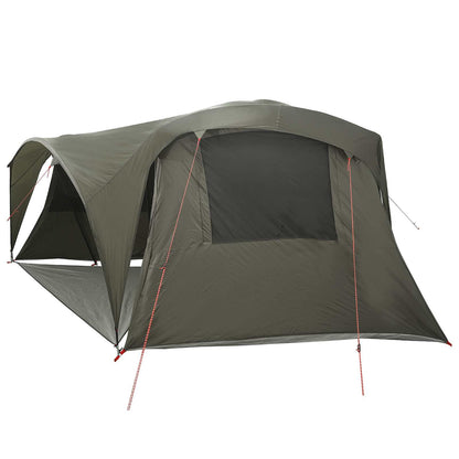 vidaXL Family Tent with Rainfly Water-resistant 6-Person Army Green