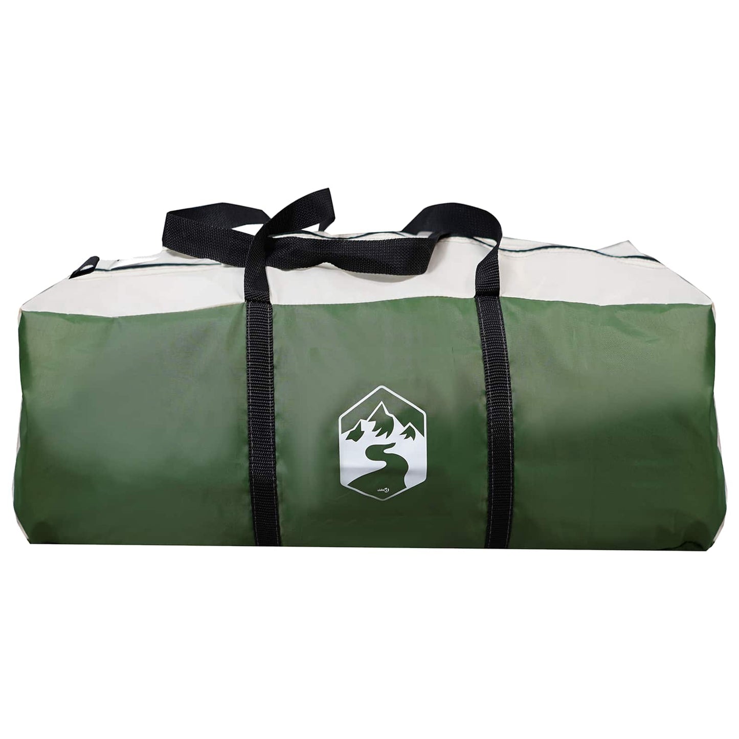 vidaXL Cabin Tent with Rainfly Water-Resistant 10-Person Green