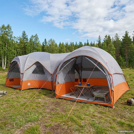 vidaXL Family Tent with Rainfly Water-resistant 5-Person