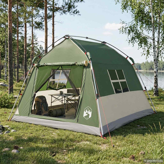 vidaXL Instant Tent Water-resistant 2-Person Green
