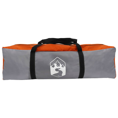 vidaXL Instant Tent Water-resistant 2-Person Grey and Orange