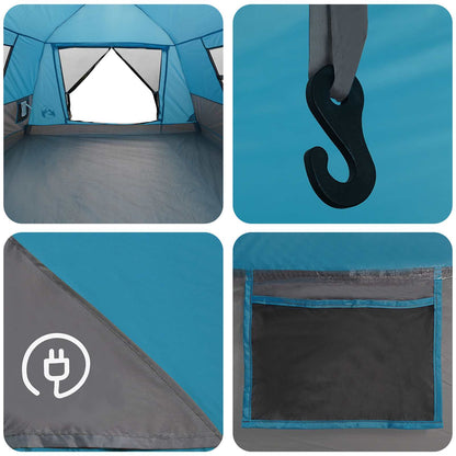 vidaXL Instant Tent Water-resistant 3-Person Blue