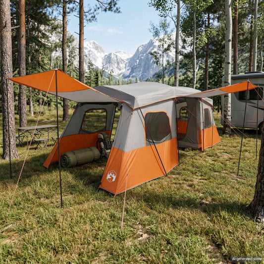 vidaXL Instant Tent with Rainfly Water-Resistant 3-Person