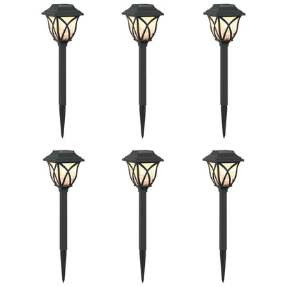 vidaXL Outdoor Solar Lights with Ground Spike 6 pcs Warm White 42 cm