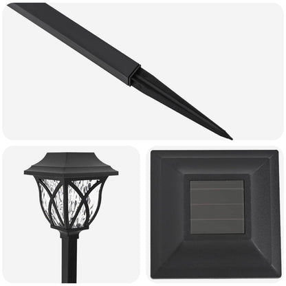 vidaXL Outdoor Solar Lights with Ground Spike 24 pcs Warm White 42 cm