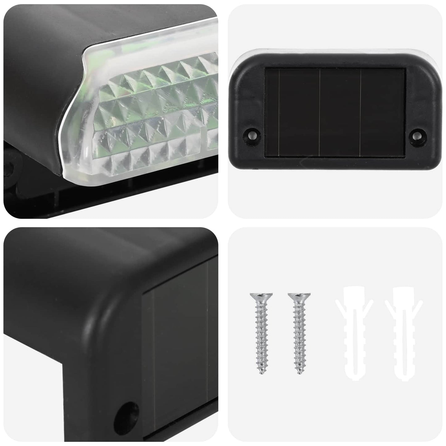 vidaXL Outdoor Solar Lights with Ground Spike 8 pcs Warm White 4.5 cm