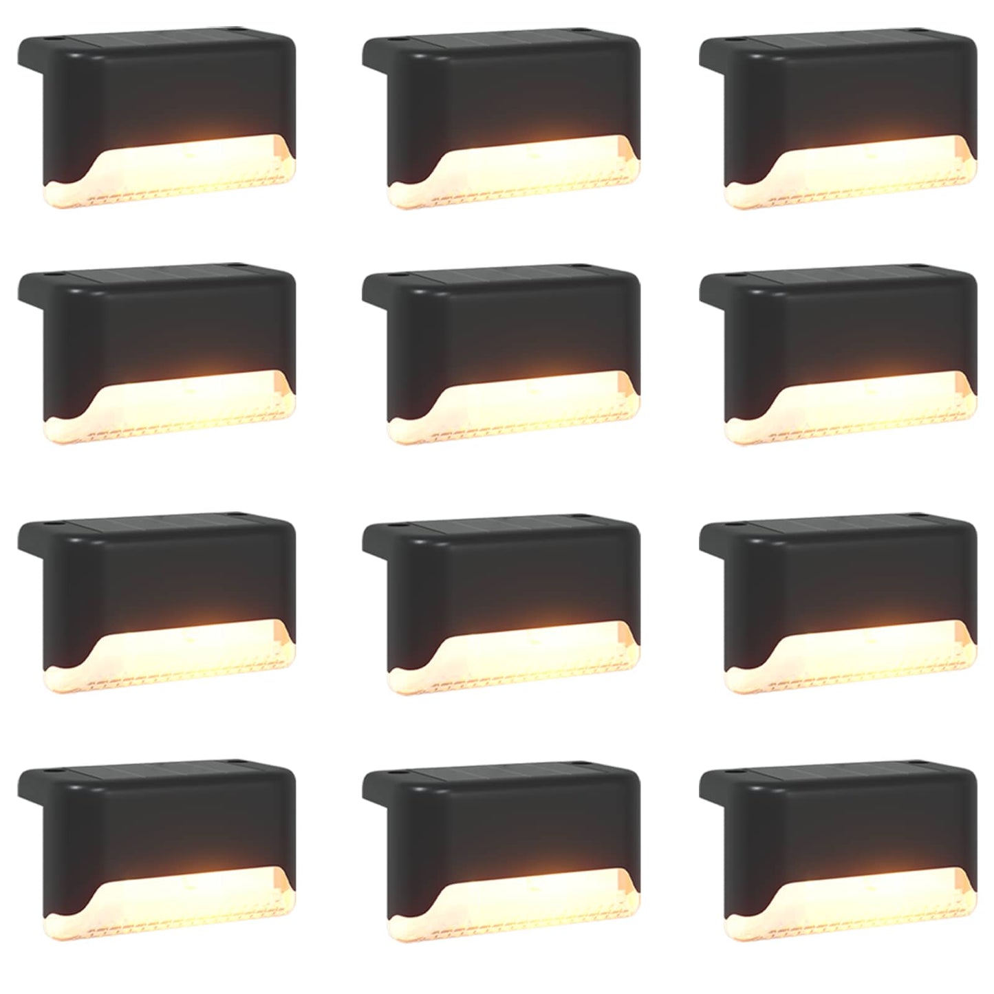 vidaXL Outdoor Solar Lights with Ground Spike 12 pcs Warm White 4.5 cm