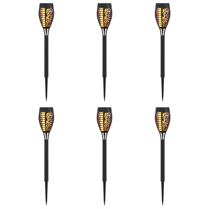 vidaXL Outdoor Solar Lights with Ground Spike 6 pcs Warm White 47.5 cm