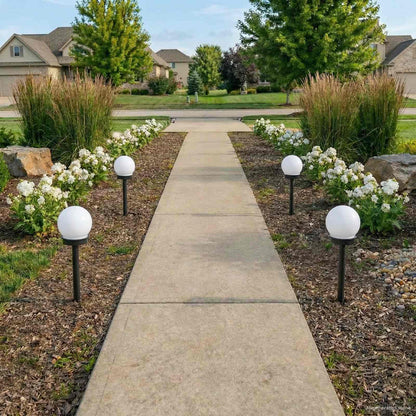 vidaXL Outdoor Solar Lights with Ground Spike 4 pcs Warm White 38.5 cm
