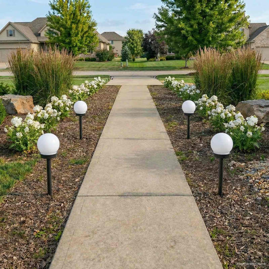 vidaXL Outdoor Solar Lights with Ground Spike 4 pcs Warm White 38.5 cm