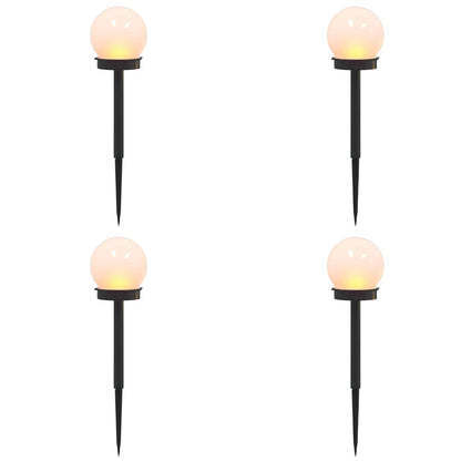 vidaXL Outdoor Solar Lights with Ground Spike 4 pcs Warm White 38.5 cm
