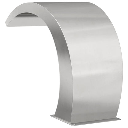 vidaXL Pool Fountain Silver 61 x 30 x 71 cm Stainless Steel