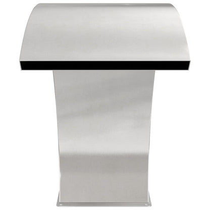 vidaXL Pool Fountain Silver 61 x 30 x 71 cm Stainless Steel