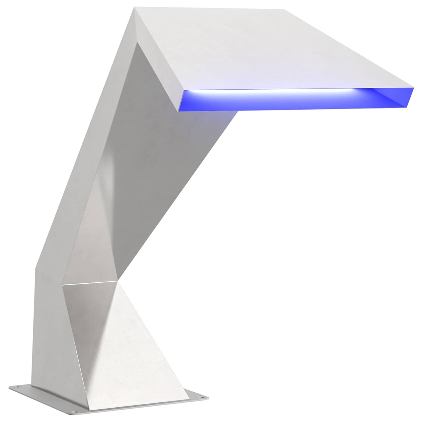 vidaXL Pool Waterfall Stainless Steel 63.5 x 29 x 51 cm Silver