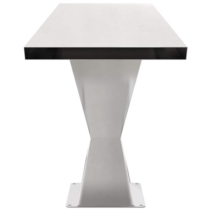 vidaXL Pool Waterfall Stainless Steel 63.5 x 29 x 51 cm Silver
