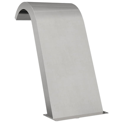 vidaXL Pool Fountain Silver 47 x 31 x 60 cm Stainless Steel