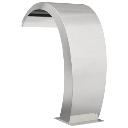 vidaXL Pool Fountain Silver 60 x 30 x 70 cm Stainless Steel