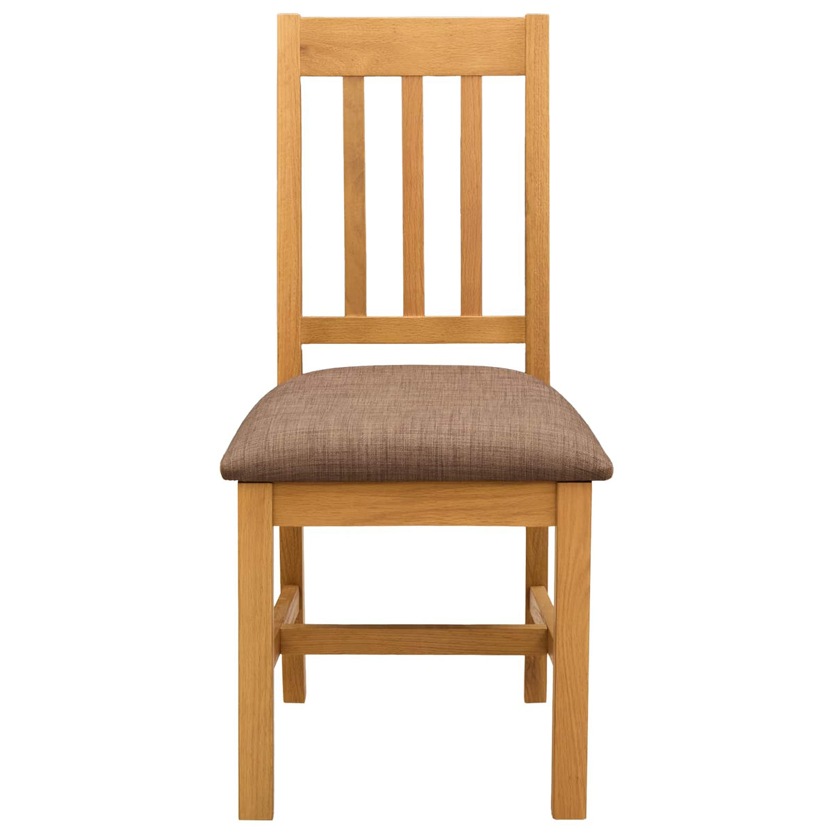 vidaXL Dining Chair VENLO 2 pcs Solid Oak Wood Natural and Grey