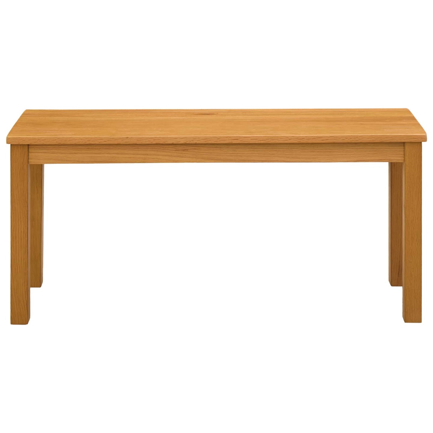 vidaXL Dining Bench 95 x 32 x 45 cm Solid Oak Wood Natural