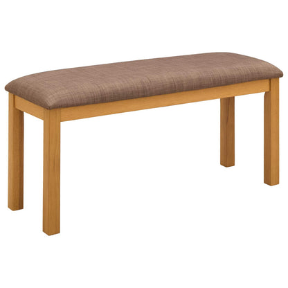 vidaXL Dining Bench 95 x 32 x 45 cm Solid Oak Wood Grey