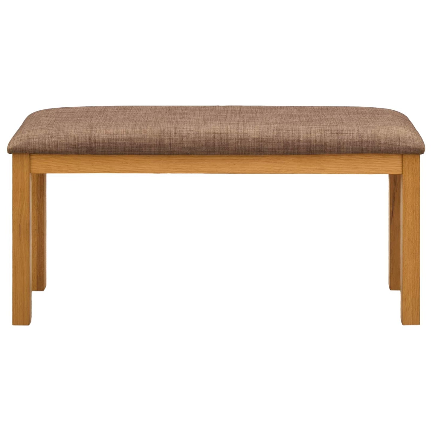 vidaXL Dining Bench 95 x 32 x 45 cm Solid Oak Wood Grey