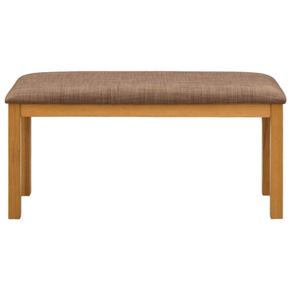 vidaXL Dining Bench 95 x 32 x 45 cm Solid Oak Wood Grey