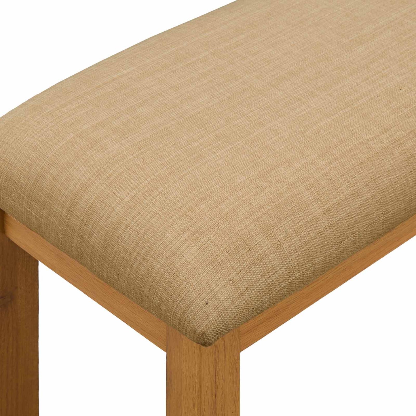 vidaXL Dining Bench 95 x 32 x 45 cm Solid Oak Wood Beige