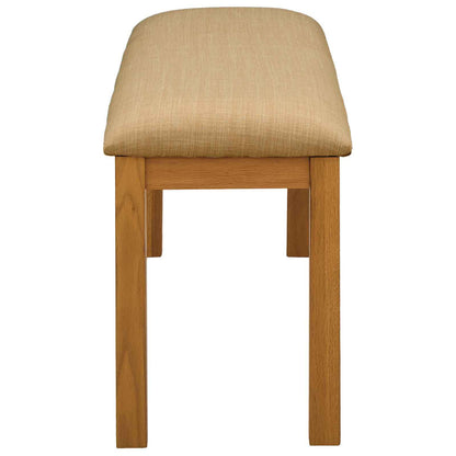 vidaXL Dining Bench 95 x 32 x 45 cm Solid Oak Wood Beige
